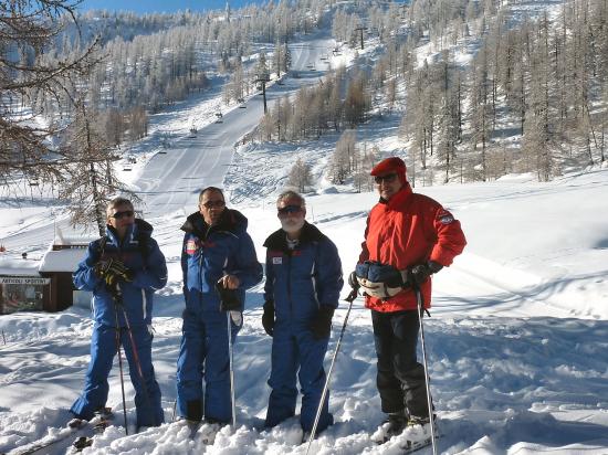 les moniteurs: Alain, Robert, Yves et Gérard